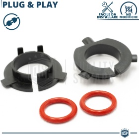 2X Adaptatores del Retenedor Soporte Bombilla para Montaje KIT LED H7 para Kia