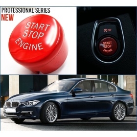 LLAVE BOTÓN DE ENCENDIDO DEL MOTOR ROJO "START STOP ENGINE" EN ABS PARA BMW SERIE 3 ( F30 F31) con Bóton OFF, ANTICHUADO NO HUELLAS