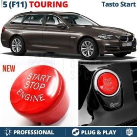 Key Engine Ignition Button START STOP for BMW 5 Series F11 TOURING with OFF Button Red