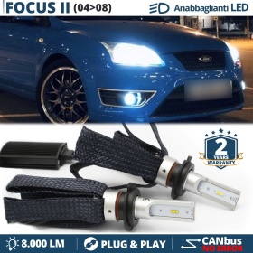 Kit LED H7 para Ford Focus mk2 Luces de Cruce CANbus | 6500K Blanco Frío 8000LM
