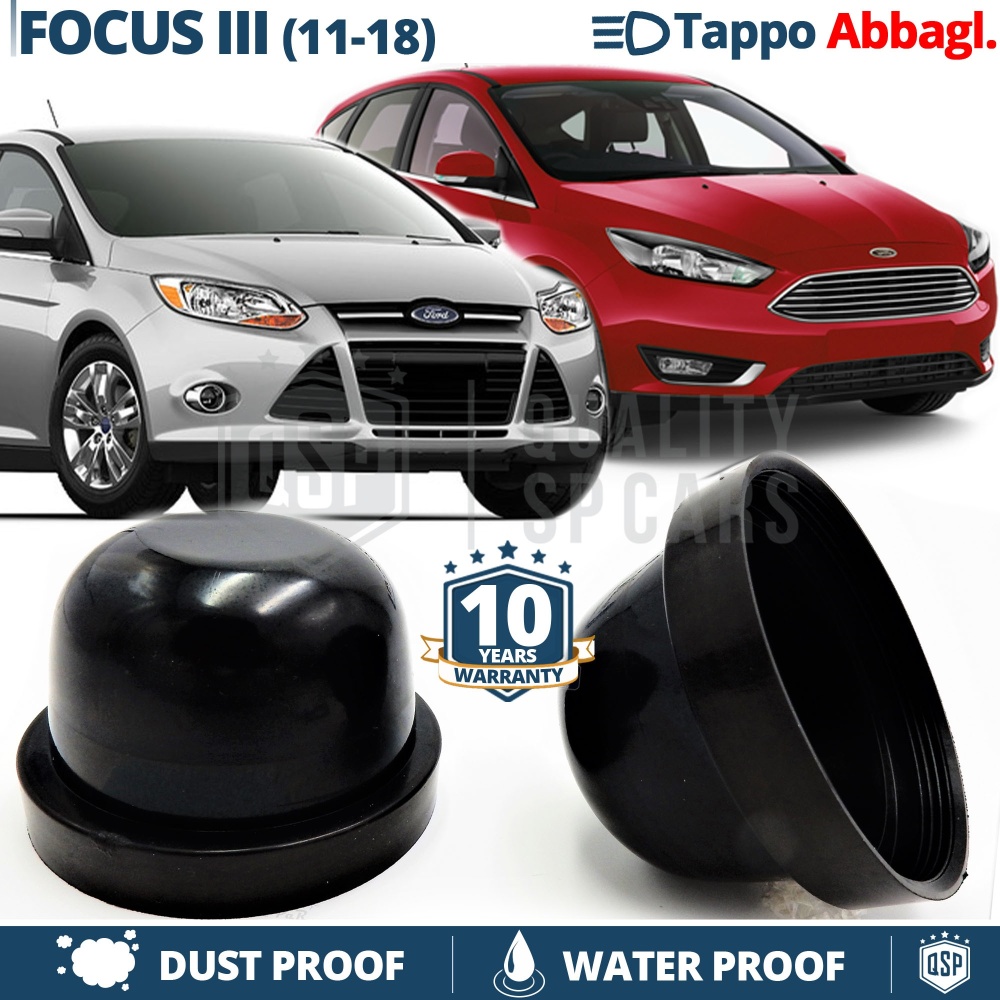 1 Deeper HEADLIGHT CLOSING CAP for FORD FOCUS mk3 (11-18) High Beam DUST WATER Cover for Kit Led Xenon installation 1 Deeper HEADLIGHT CLOSING CAP for FORD FOCUS mk3 (11-18) High Beam DUST WATER Cover for Kit Led Xenon installation