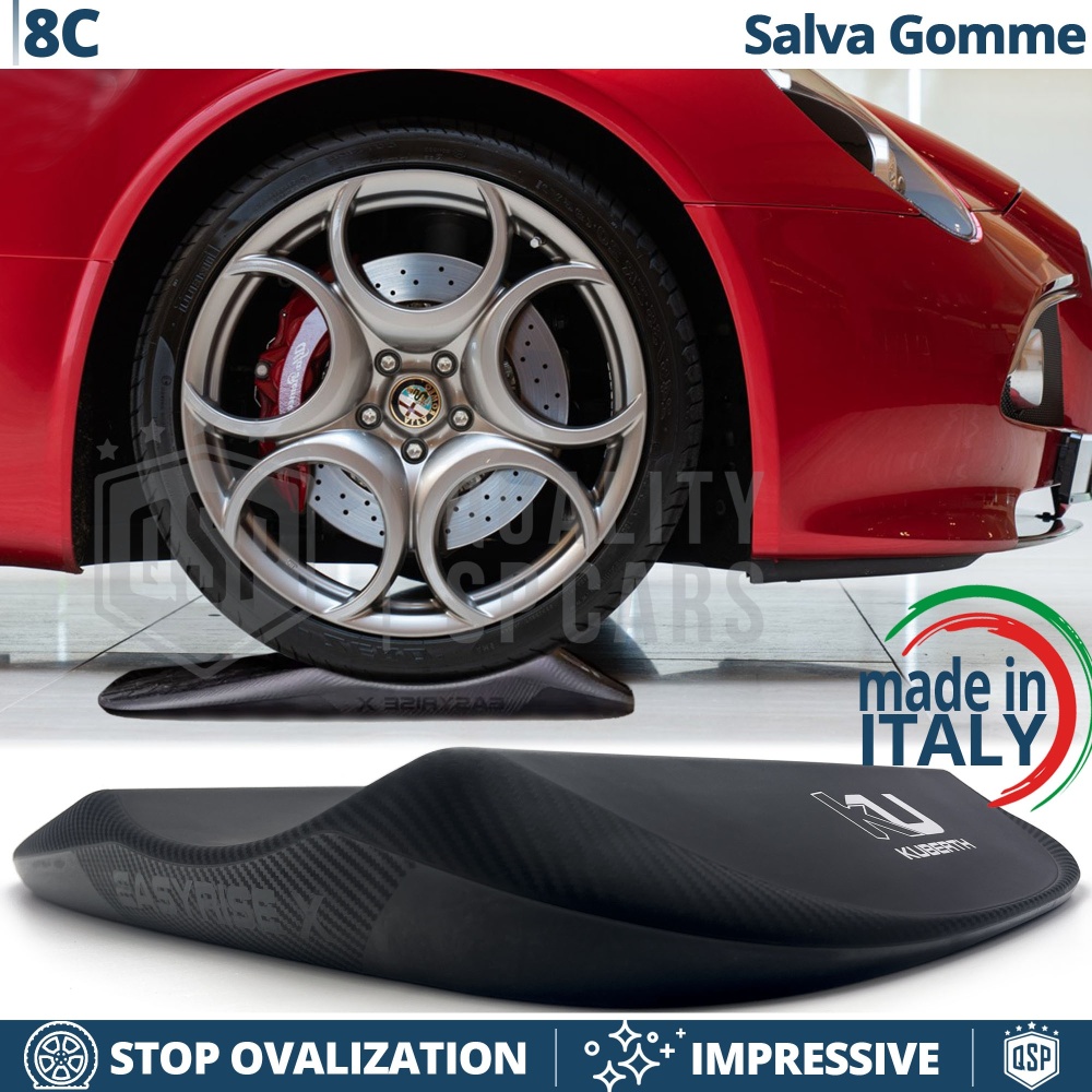 PROTECTORES DE NEUMÁTICOS Carbono para Alfa 8C, Anti Deformación | Originales Kuberth HECHO EN ITALIA