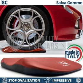 PROTECTORES DE NEUMÁTICOS Rojos para Alfa 8C, Anti Deformación | Originales Kuberth HECHO EN ITALIA