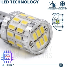 2 Bombillas LED T10 W5W CANbus, Potente Luz Blanca 360° | 600LM, EXTRA DELGADO
