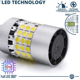 2 Bombillas LED T20 W21W, SIN ERRORES Super CANbus | Luz Blanca Potente | 7200LM Plug & Play