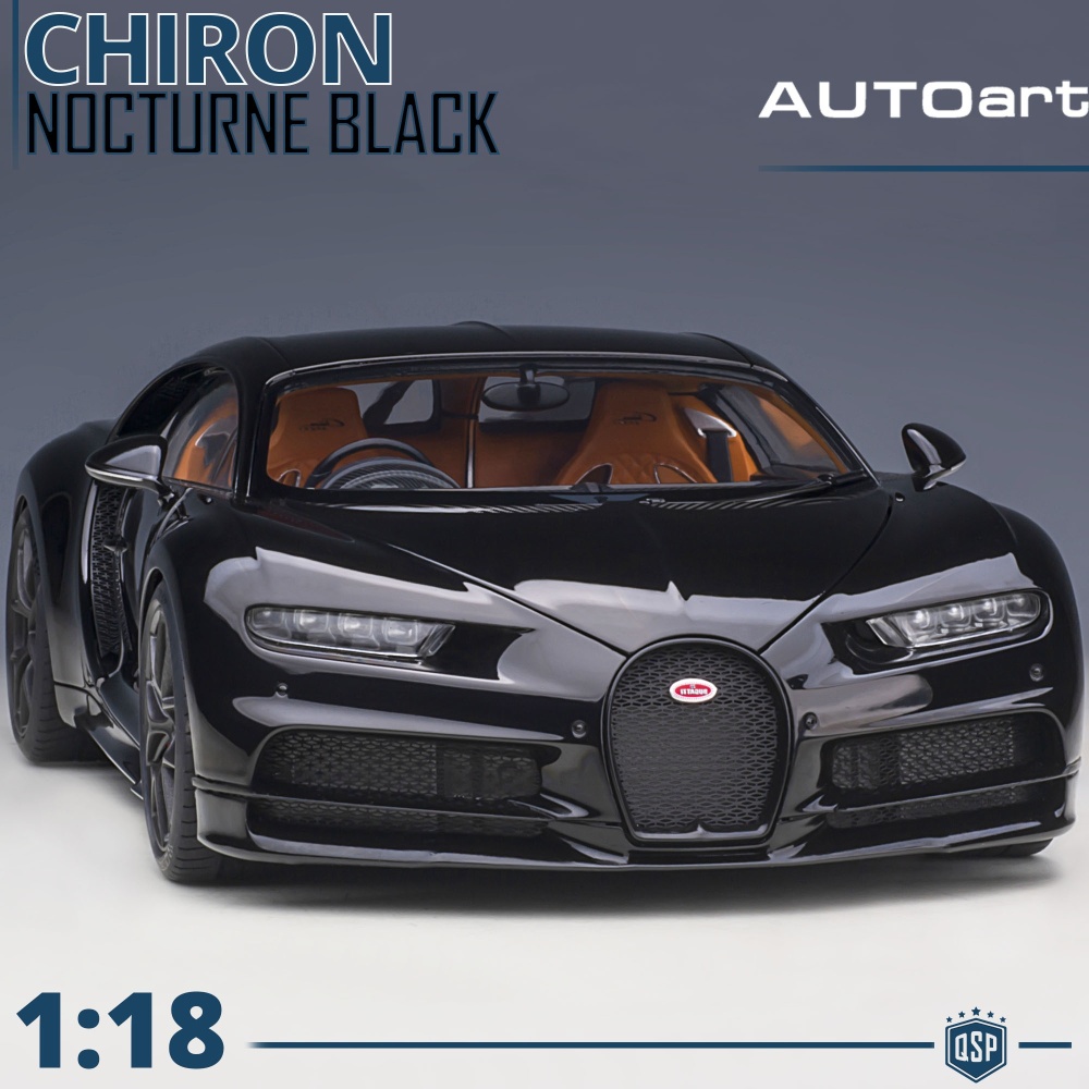 BUGATTI CHIRON SPORT Night Black Model, 1:18 Scale, Openable | Original AUTOart BUGATTI CHIRON SPORT Night Black Model, 1:18 Scale, Openable | Original AUTOart