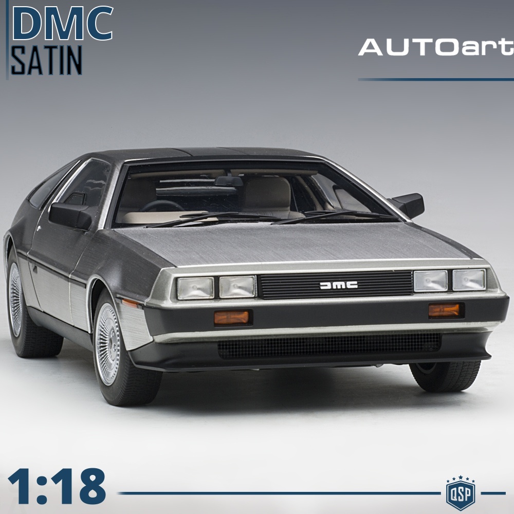 DELOREAN DMC-12 Satin Finish Model, 1:18 Scale, Openable | Original AUTOart | Back to the Future DELOREAN DMC-12 Satin Finish Model, 1:18 Scale, Openable | Original AUTOart | Back to the Future