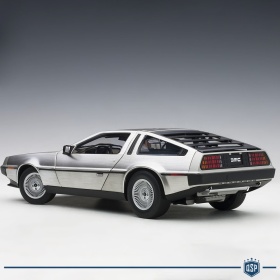DELOREAN DMC-12 Acabado Satinado, Escala 1:18, Abrible | AUTOart original | Regreso al futuro