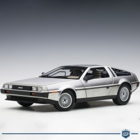 DELOREAN DMC-12 Acabado Satinado, Escala 1:18, Abrible | AUTOart original | Regreso al futuro