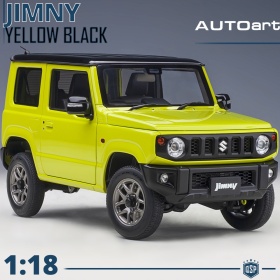Modelo SUZUKI JIMNY JB64 Cinética amarillo-negro, Escala 1:18, Abrible | AUTOart original