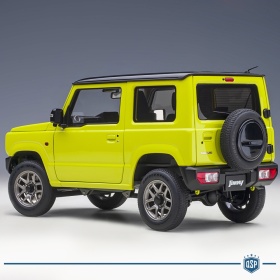 Modelo SUZUKI JIMNY JB64 Cinética amarillo-negro, Escala 1:18, Abrible | AUTOart original
