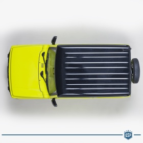 Modelo SUZUKI JIMNY JB64 Cinética amarillo-negro, Escala 1:18, Abrible | AUTOart original