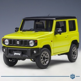 Modelo SUZUKI JIMNY JB64 Cinética amarillo-negro, Escala 1:18, Abrible | AUTOart original