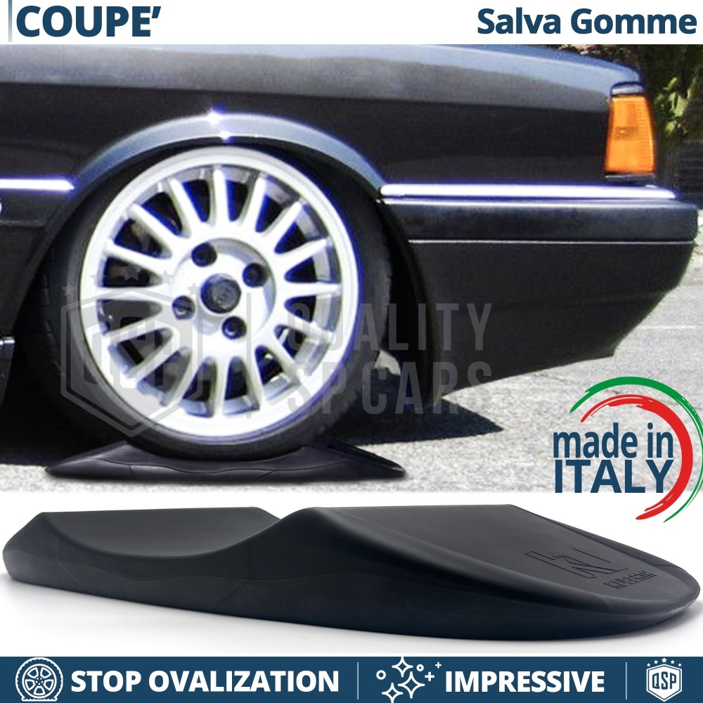 PROTECTORES DE NEUMÁTICOS Anti Deformación Negros para Audi Coupè B2, B3 | Originales Kuberth HECHO EN ITALIA