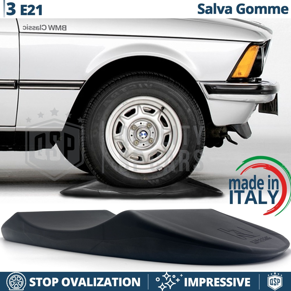 PROTECTORES DE NEUMÁTICOS Anti Deformación Negros para Bmw Serie 3 E21 | Originales Kuberth HECHO EN ITALIA