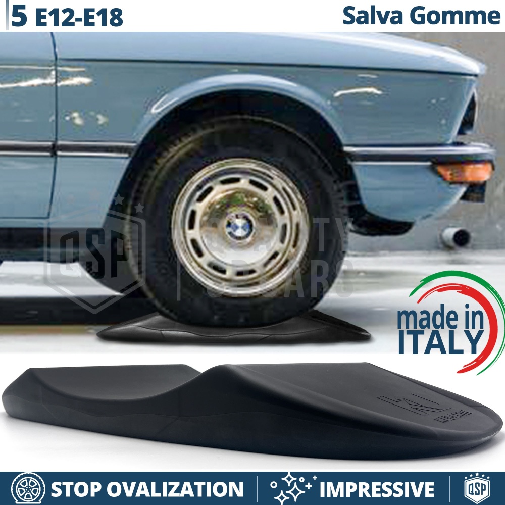 PROTECTORES DE NEUMÁTICOS Anti Deformación Negros para Bmw Serie 5 E12-E28 | Originales Kuberth HECHO EN ITALIA