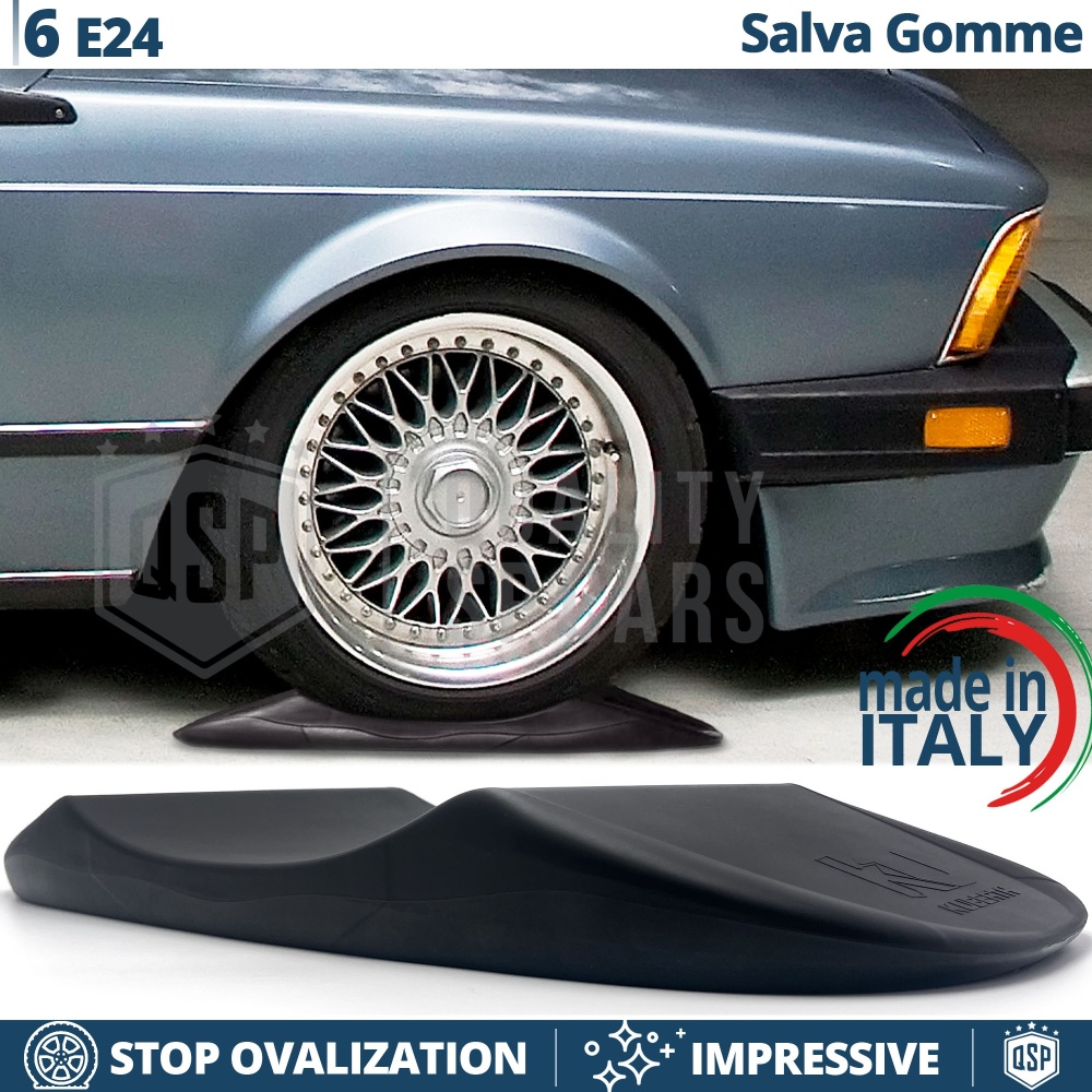 PROTECTORES DE NEUMÁTICOS Anti Deformación Negros para Bmw Serie 6 E24 | Originales Kuberth HECHO EN ITALIA
