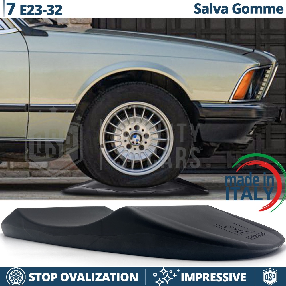 PROTECTORES DE NEUMÁTICOS Anti Deformación Negros para Bmw Serie 7 E23-E32 | Originales Kuberth HECHO EN ITALIA