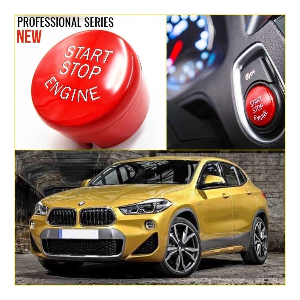 TASTO PULSANTE D'ACCENSIONE MOTORE "START STOP ENGINE" ROSSO IN ABS PER BMW SERIE X2 ( F39 ) con Tasto OFF, Antigraffio NO IMPRONTA TASTO PULSANTE D'ACCENSIONE MOTORE "START STOP ENGINE" ROSSO IN ABS PER BMW SERIE X2 ( F39 ) con Tasto OFF, Antigraffio NO IMPRONTA