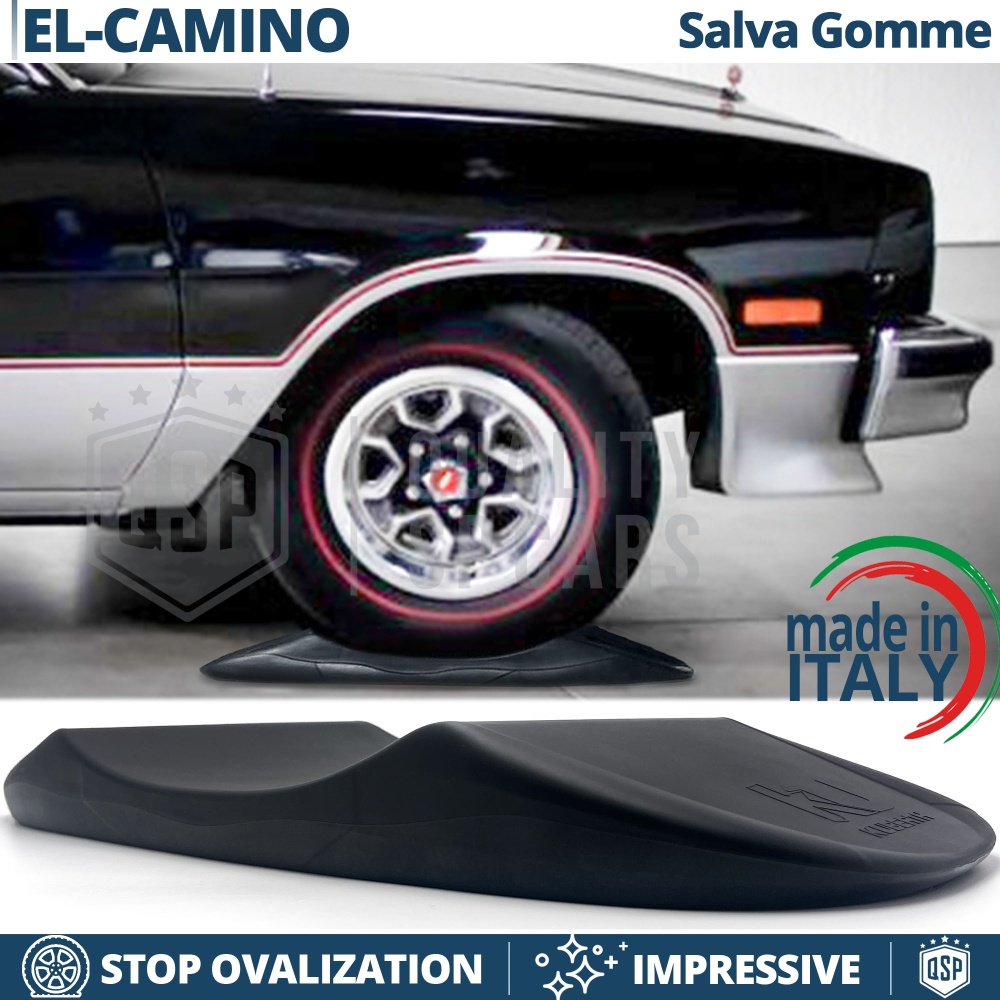 PROTECTORES DE NEUMÁTICOS Anti Deformación Negros para Chevrolet El-Camino | Originales Kuberth HECHO EN ITALIA