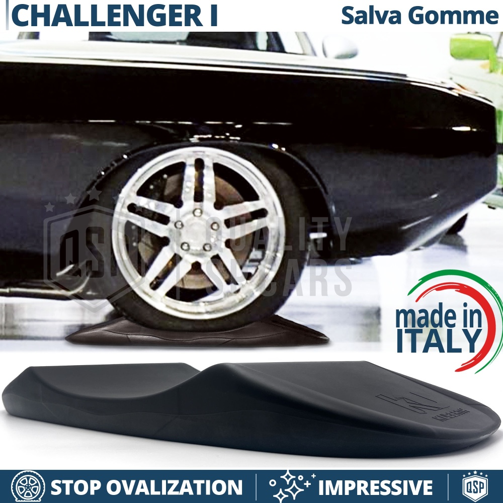 PROTECTORES DE NEUMÁTICOS Anti Deformación Negros para Dodge Challenger 1 | Originales Kuberth HECHO EN ITALIA