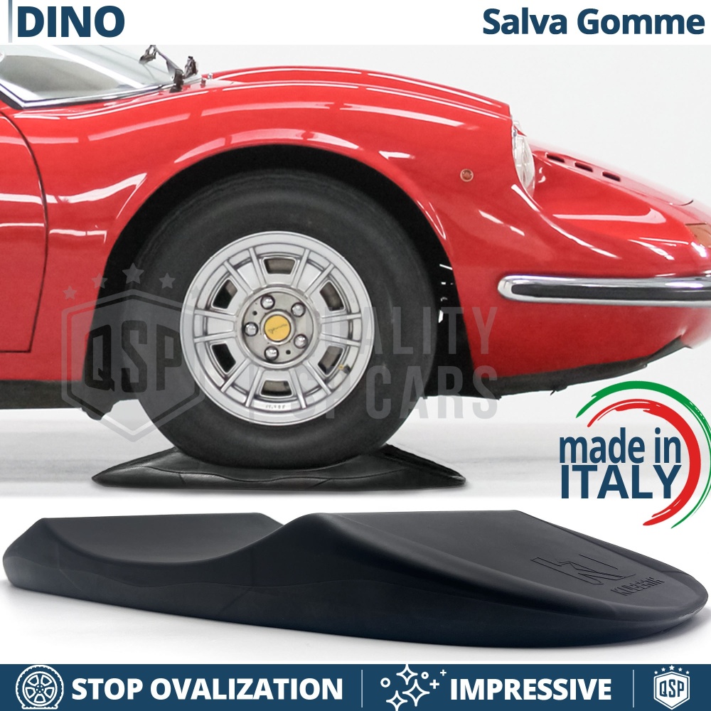 PROTECTORES DE NEUMÁTICOS Anti Deformación Negros para Ferrari Dino GTS | Originales Kuberth HECHO EN ITALIA