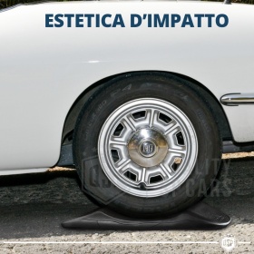PROTECTORES DE NEUMÁTICOS Anti Deformación Negros para Fiat 850 | Originales Kuberth HECHO EN ITALIA