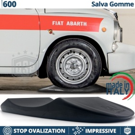 PROTECTORES DE NEUMÁTICOS Anti Deformación Negros para Fiat 600 | Originales Kuberth HECHO EN ITALIA