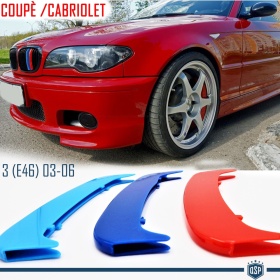 3x RIÑONES REJILLA para BMW SERIE 3 CUPÉ/DESCAPOTABLE (E46) 03-06 Facelift en colores M Sport