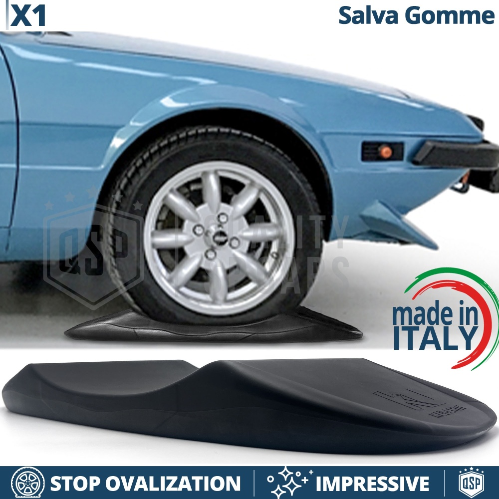 PROTECTORES DE NEUMÁTICOS Anti Deformación Negros para Fiat X1/9 | Originales Kuberth HECHO EN ITALIA