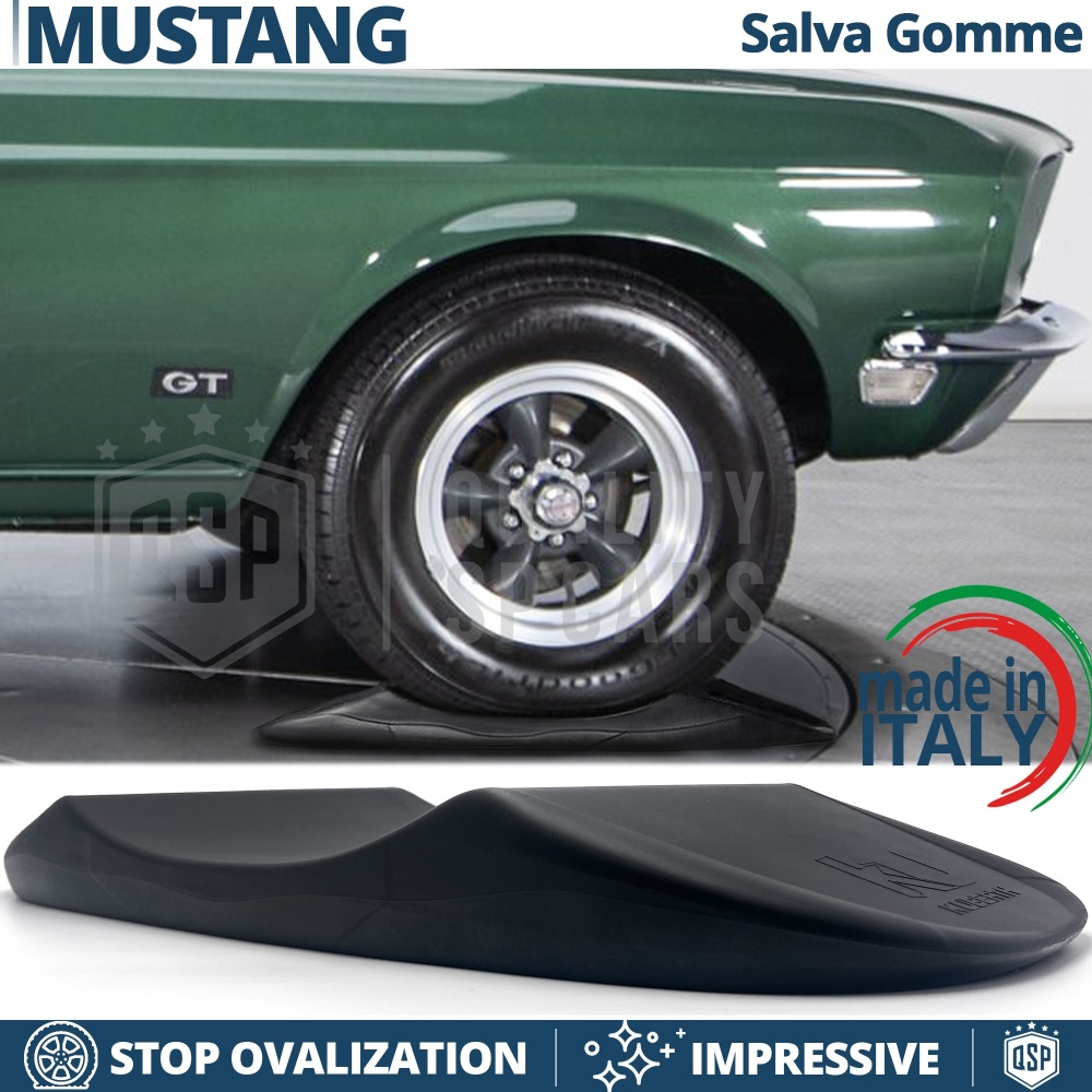 Cuscini SALVA GOMME Antiovalizzanti Neri, per Ford Mustang 1, 2 | Originali Kuberth MADE IN ITALY