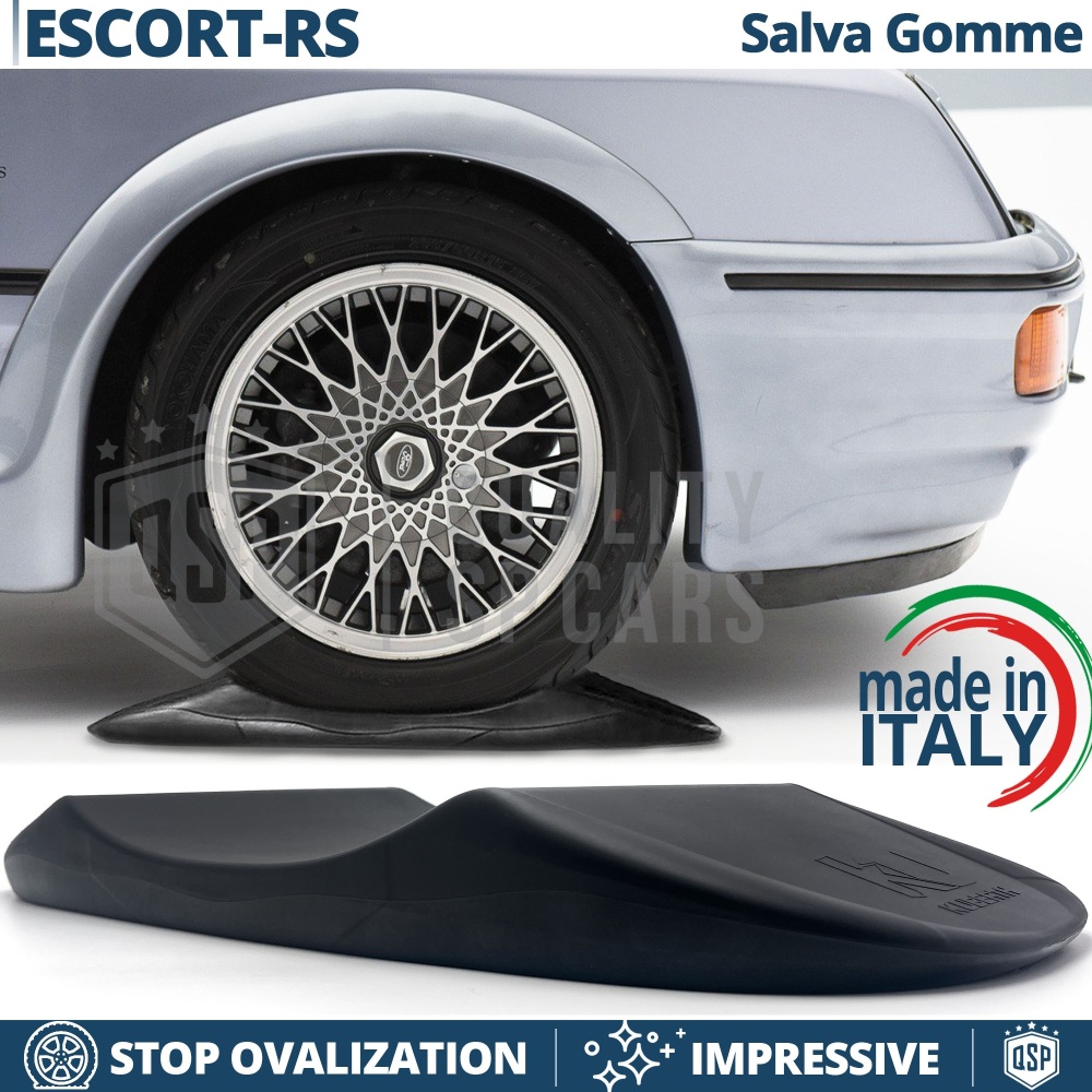 PROTECTORES DE NEUMÁTICOS Anti Deformación Negros para Ford Escort RS | Originales Kuberth HECHO EN ITALIA