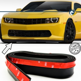 SPOILER Alerón Adhesivo PARA CHEVROLET CORVETTE-CAMARO-TRAX, LABIO parachoques LIP o Faldones Laterales en EPDM NEGRO flexible