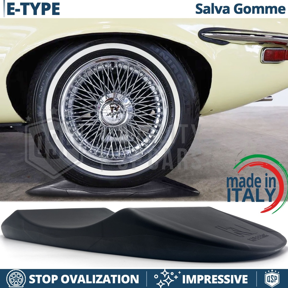 PROTECTORES DE NEUMÁTICOS Anti Deformación Negros para Jaguar E-Type | Originales Kuberth HECHO EN ITALIA
