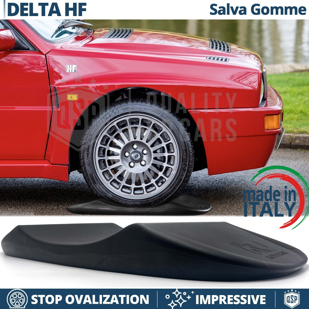 Cuscini SALVA GOMME Antiovalizzanti Neri, per Lancia Delta HF Integrale | Originali Kuberth MADE IN ITALY