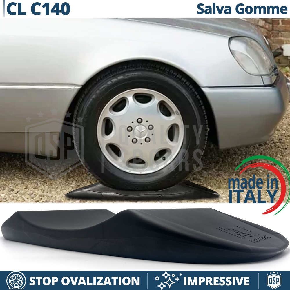 PROTECTORES DE NEUMÁTICOS Anti Deformación Negros para Mercedes CL C140 | Originales Kuberth HECHO EN ITALIA
