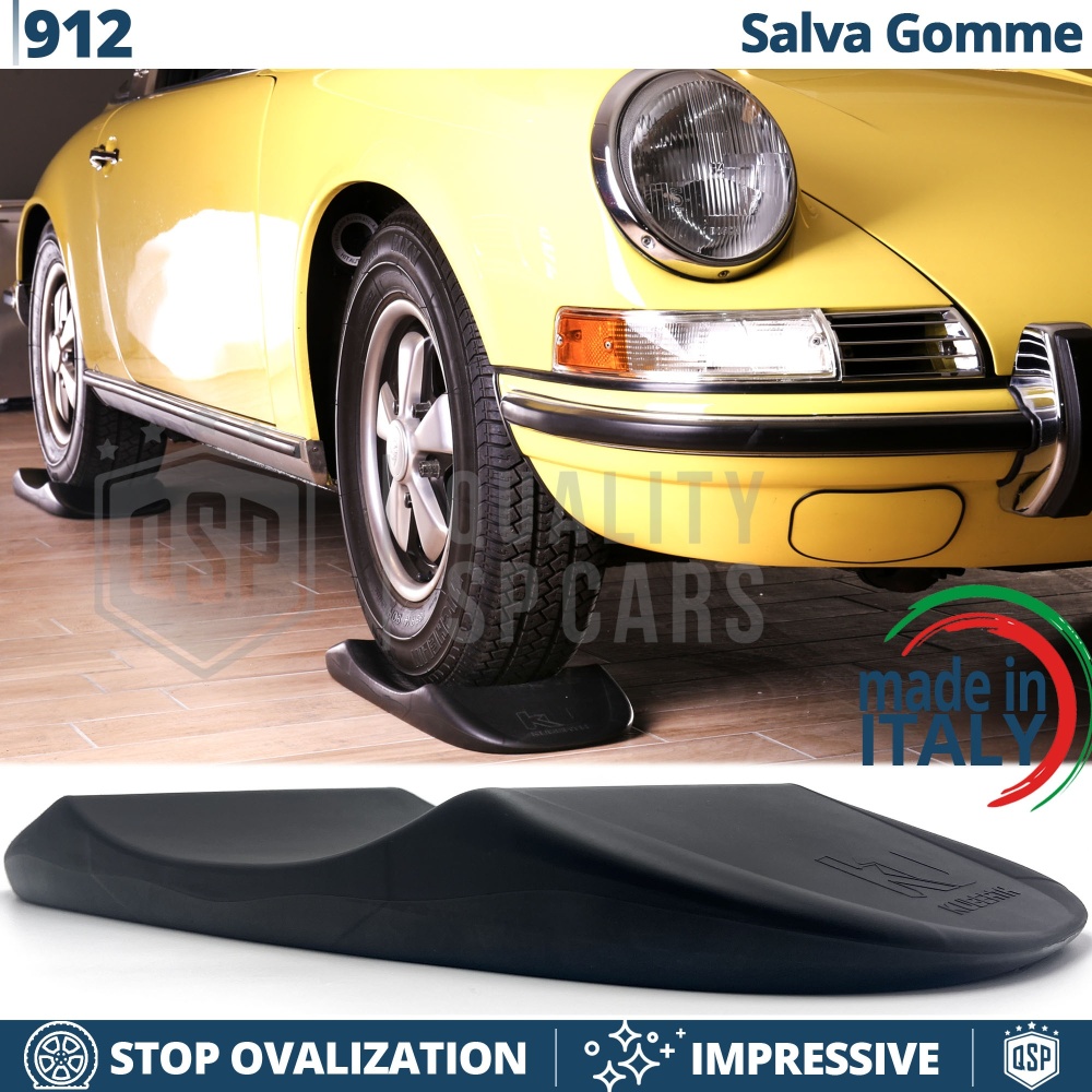 PROTECTORES DE NEUMÁTICOS Anti Deformación Negros para Porsche 912 | Originales Kuberth HECHO EN ITALIA