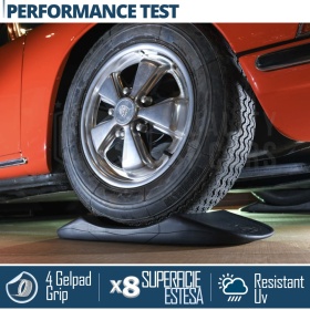 PROTECTORES DE NEUMÁTICOS Anti Deformación Negros para Porsche 912 | Originales Kuberth HECHO EN ITALIA
