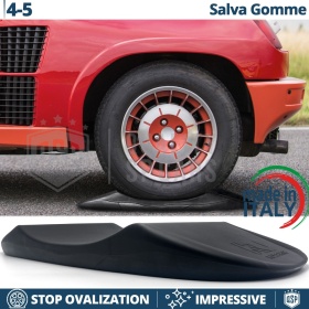 PROTECTORES DE NEUMÁTICOS Anti Deformación Negros para Renault 4, 5 | Originales Kuberth HECHO EN ITALIA