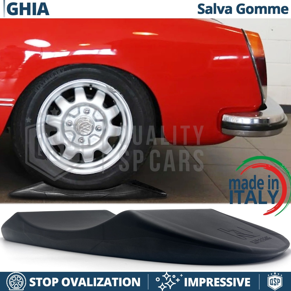 PROTECTORES DE NEUMÁTICOS Anti Deformación Negros para Volkswagen Karmann Ghia | Originales Kuberth HECHO EN ITALIA