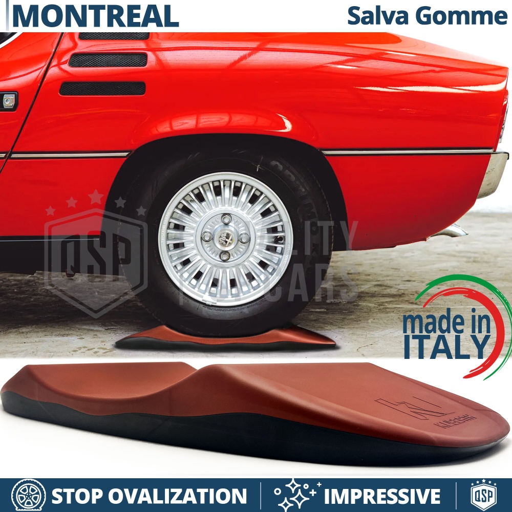 PROTECTORES DE NEUMÁTICOS Anti Deformación, Rojos para Alfa Montreal | Originales Kuberth HECHO EN ITALIA