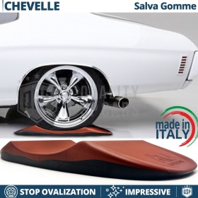 PROTECTORES DE NEUMÁTICOS Anti Deformación, Rojos para Chevrolet Chevelle | Originales Kuberth HECHO EN ITALIA