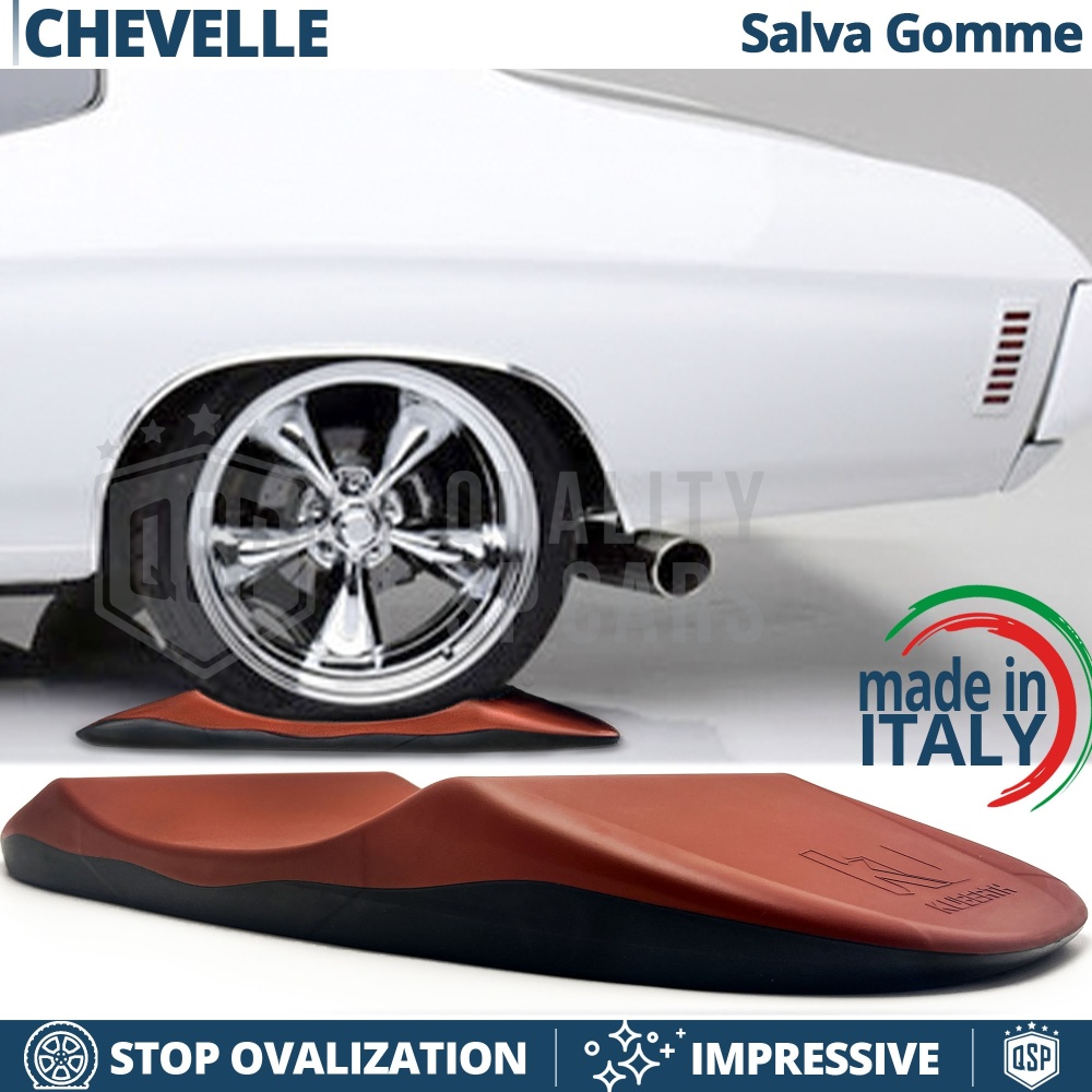 PROTECTORES DE NEUMÁTICOS Anti Deformación, Rojos para Chevrolet Chevelle | Originales Kuberth HECHO EN ITALIA