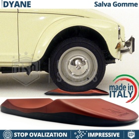 PROTECTORES DE NEUMÁTICOS Anti Deformación, Rojos para Citroen Dyane | Originales Kuberth HECHO EN ITALIA