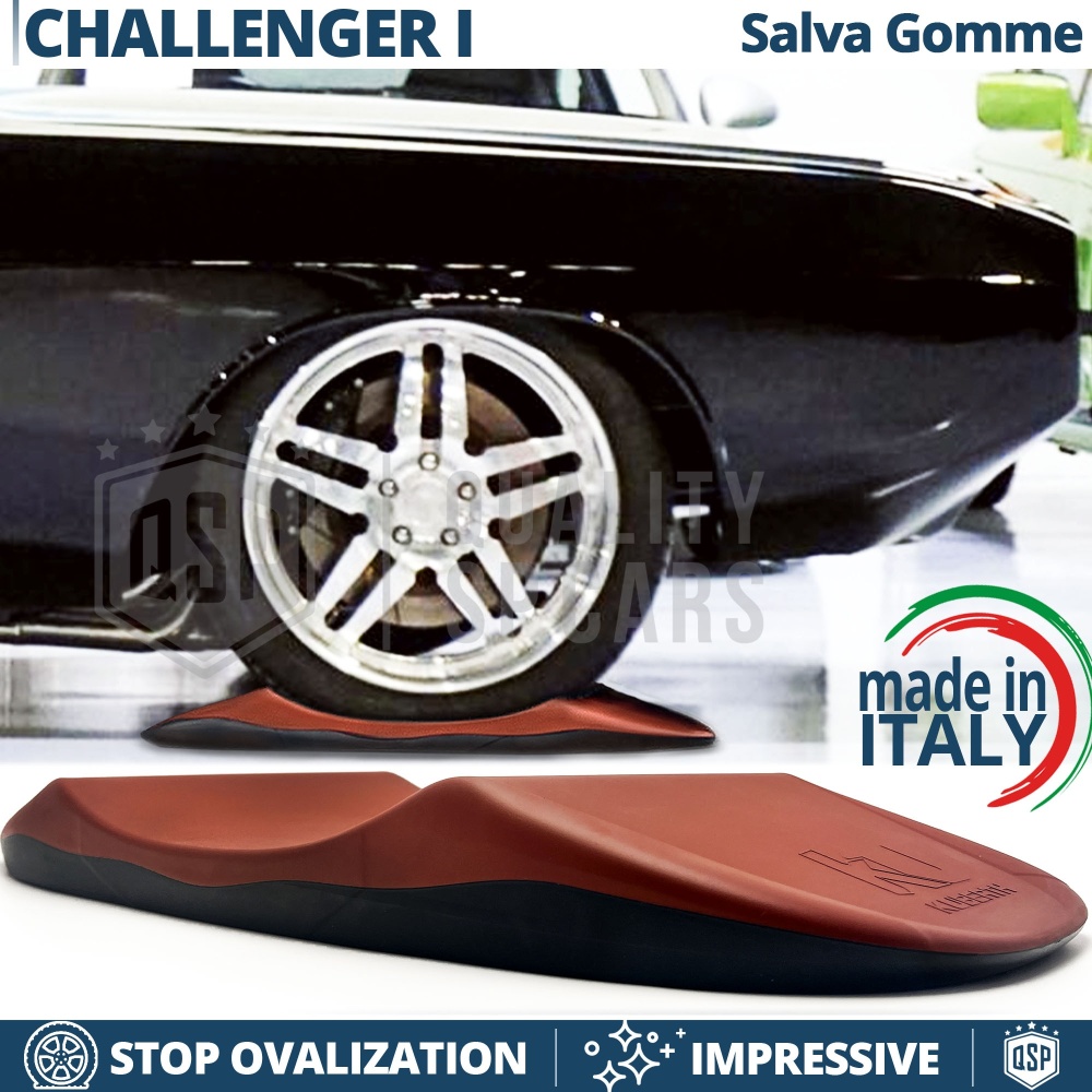 PROTECTORES DE NEUMÁTICOS Anti Deformación, Rojos para Dodge Challenger 1 | Originales Kuberth HECHO EN ITALIA