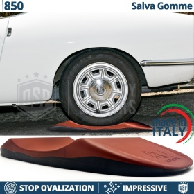 PROTECTORES DE NEUMÁTICOS Anti Deformación, Rojos para Fiat 850 | Originales Kuberth HECHO EN ITALIA