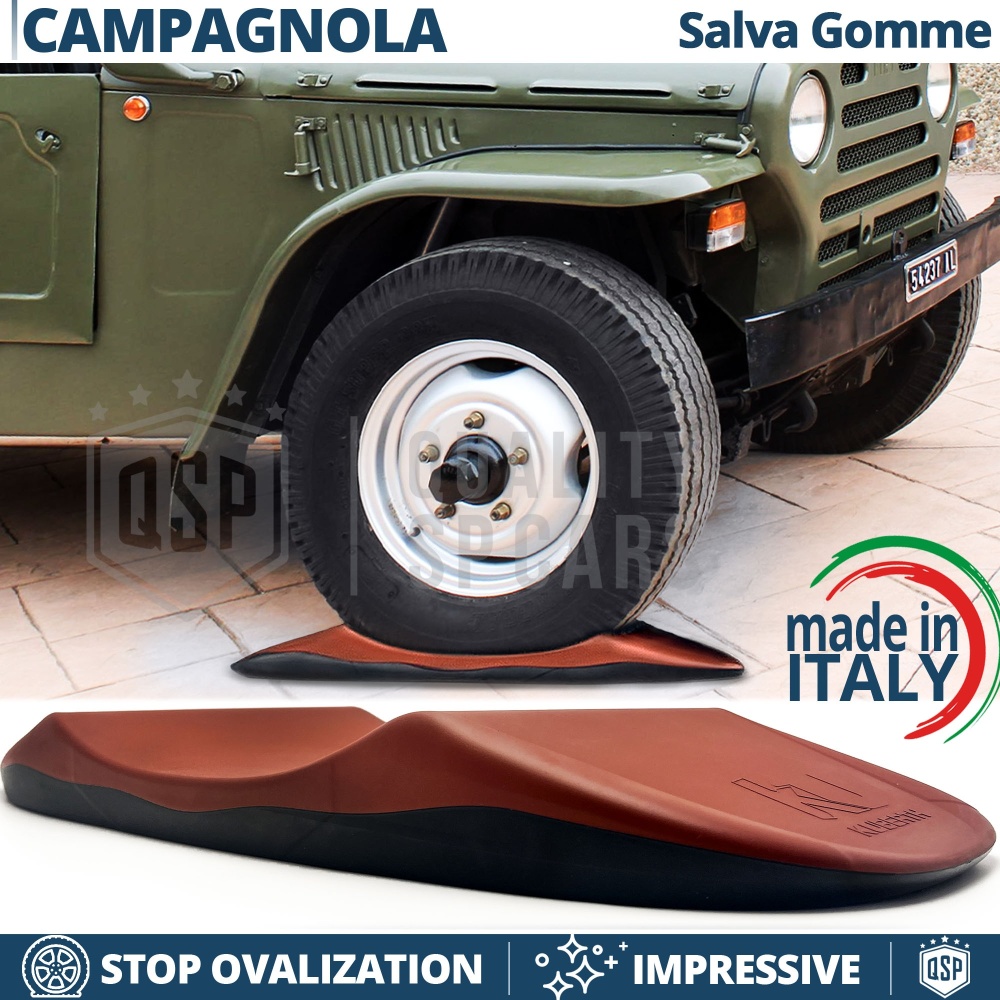 PROTECTORES DE NEUMÁTICOS Anti Deformación, Rojos para Fiat Campagnola | Originales Kuberth HECHO EN ITALIA