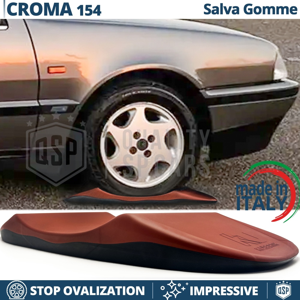 PROTECTORES DE NEUMÁTICOS Anti Deformación, Rojos para Fiat Croma 154 | Originales Kuberth HECHO EN ITALIA