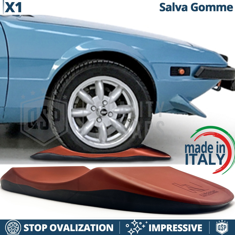 PROTECTORES DE NEUMÁTICOS Anti Deformación, Rojos para Fiat X1/9 | Originales Kuberth HECHO EN ITALIA