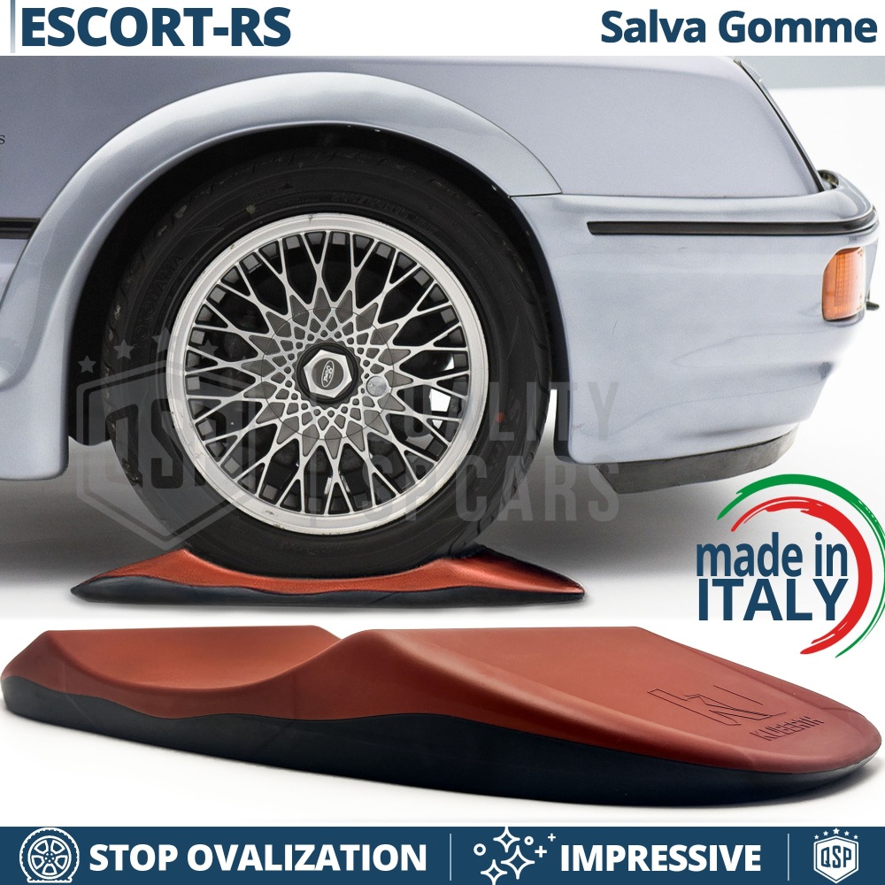 PROTECTORES DE NEUMÁTICOS Anti Deformación, Rojos para Ford Escort RS | Originales Kuberth HECHO EN ITALIA